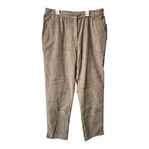 Woolrich Women's Country Corduroy Pants Size 14 Khaki 100% Cotton Straight L NWT